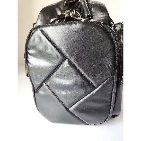 Lug Trolley 2 Crossbody Bag Metallic Black Tote Makeup Crafts Travel Cruise - Picture 11 of 14